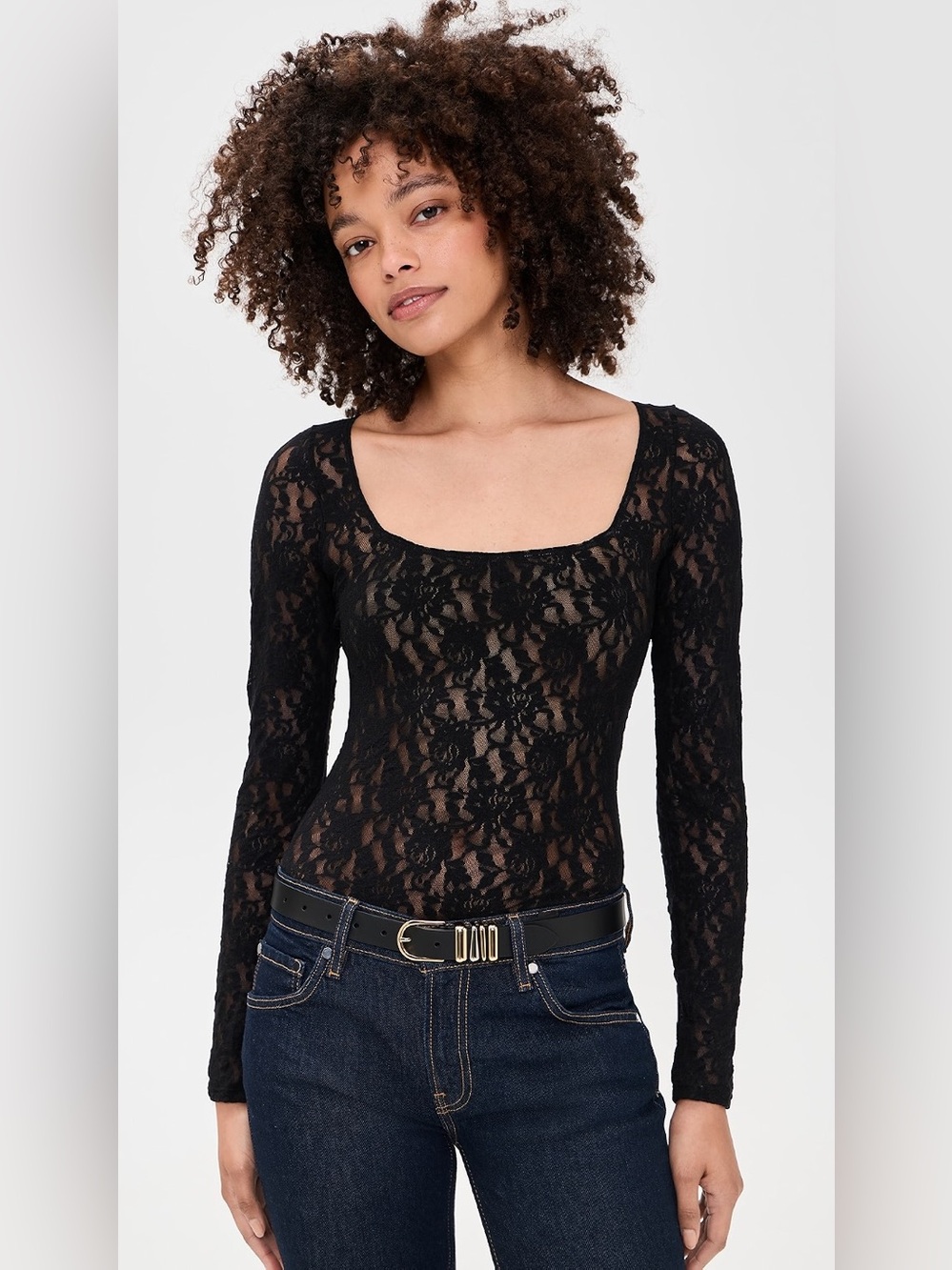 🔖Hanky Panky Lace Thong Bodysuit